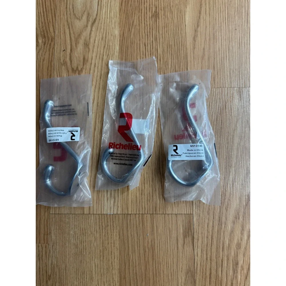 Richelieu‎ Set of 3 Prong Coat Hook Polished Chrome 6513140